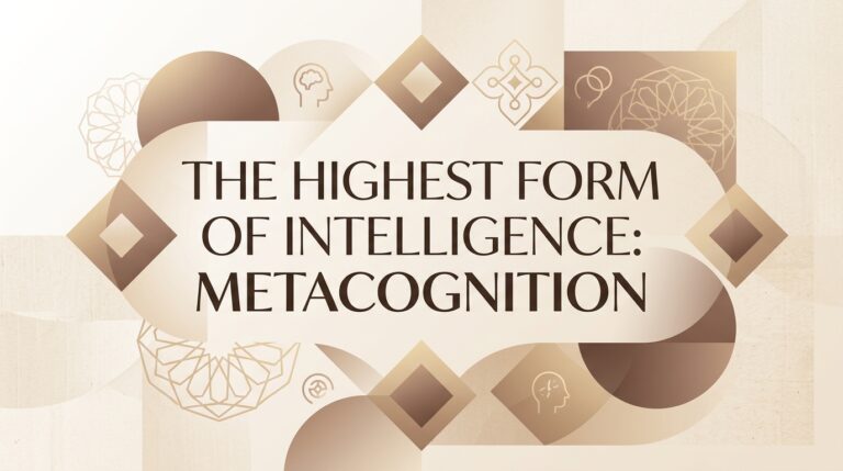 The Highest Form of Intelligence: METACOGNITION (QUR’AN)